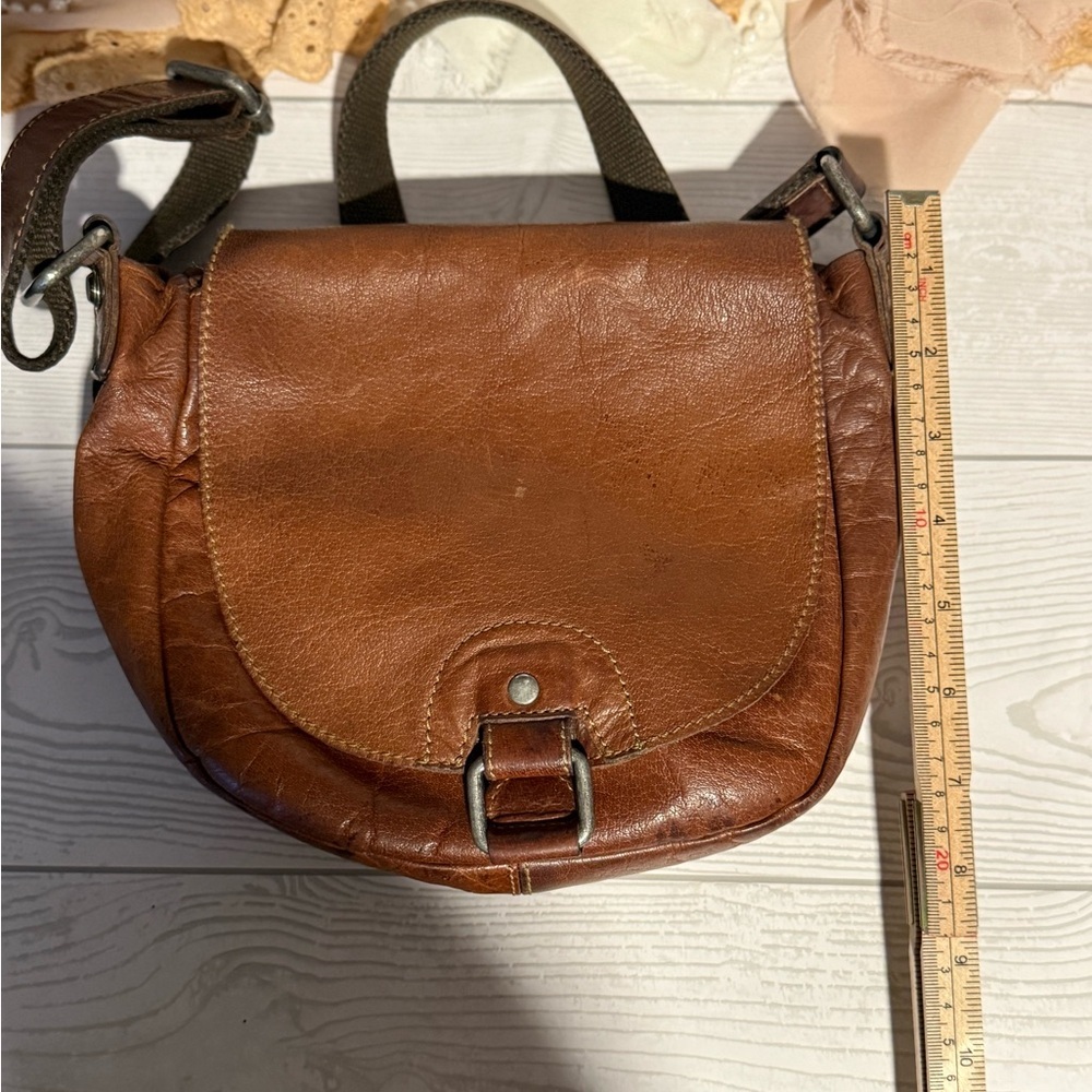 Jack Georges Brown Leather Crossbody - Picture 11 of 13